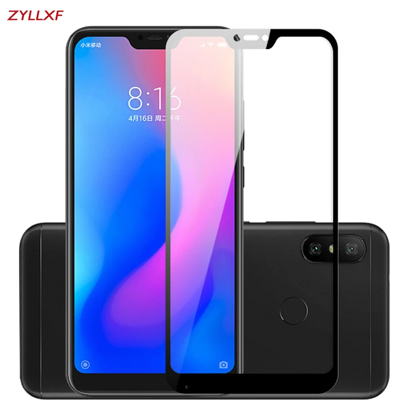3D полный клей для Xiaomi Mi A2 Lite Полное покрытие Закаленное стекло Защитная пленка экрана 9H 2.5D защитная на 2