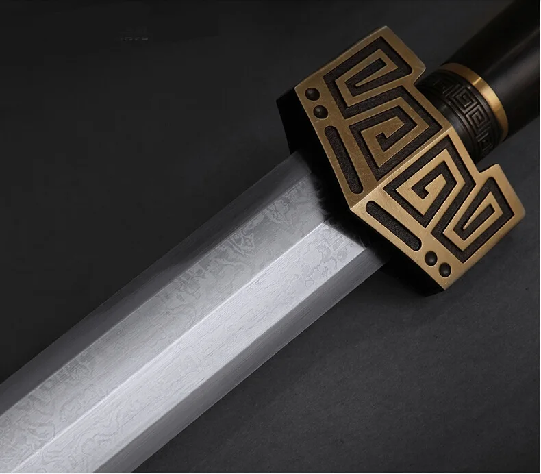 Handle Forging Sword Katana Sharp Damascus Steel Blade Brass Harness Ebony Scabbard Full Tang HL | Дом и сад