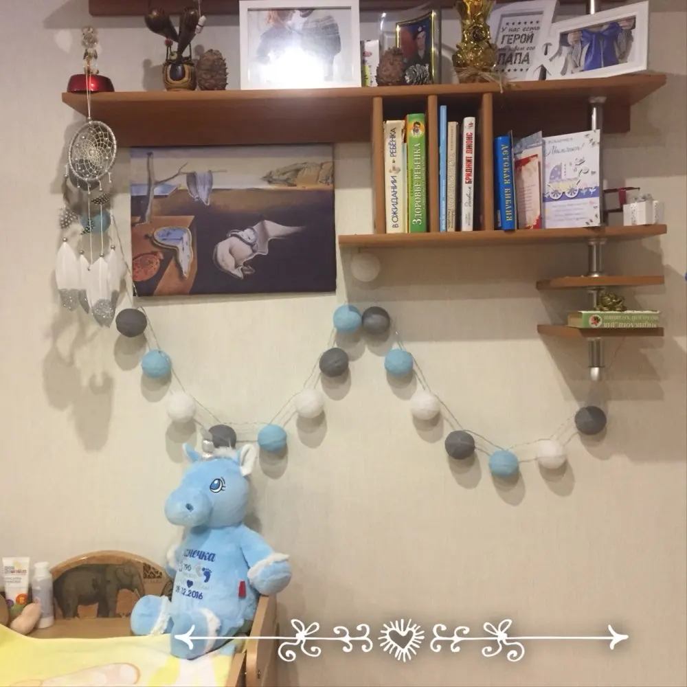 Прибрежное пляжное тон 20 шт./компл. ватным тампоном гирлянды Фея вечерние