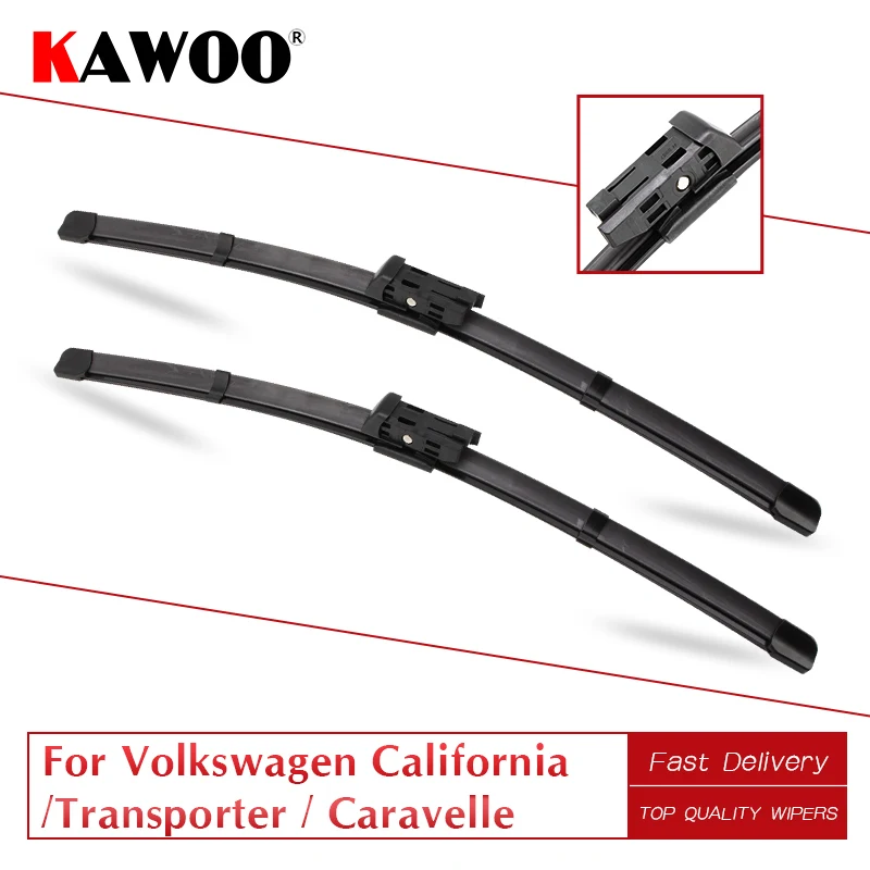 KAWOO для Volkswagen California/Transporter/Caravelle T5/T6 автомобильные резиновые стеклоочистители