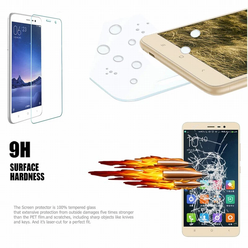 2.5D 9H закаленное стекло для Xiaomi Redmi Note 2 3 4 Note3 Pro 4A 3X 3S специальное издание защита