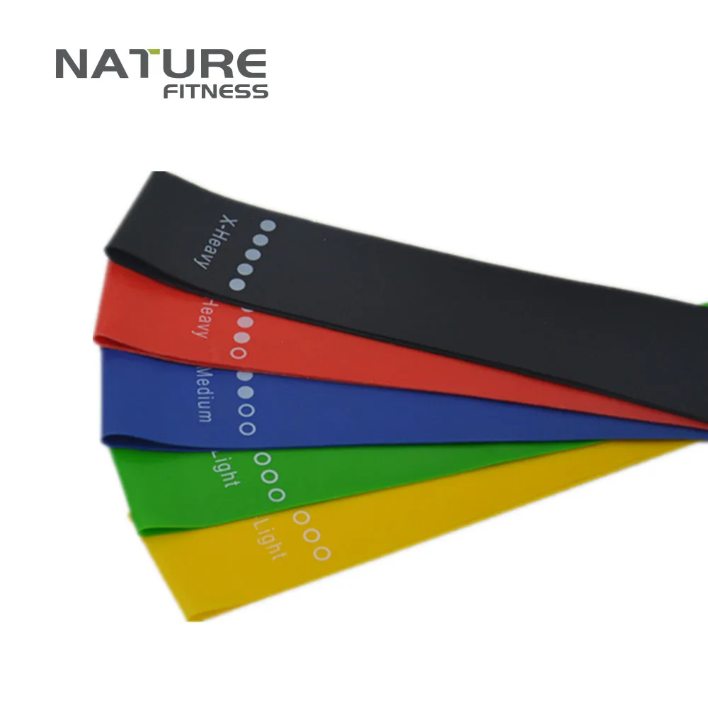 Set of 5 pcs Resistance Band Ring Yoga Bands Workout Stretching Exercises Gym Strength Training Pull Rubber Loops | Спорт и