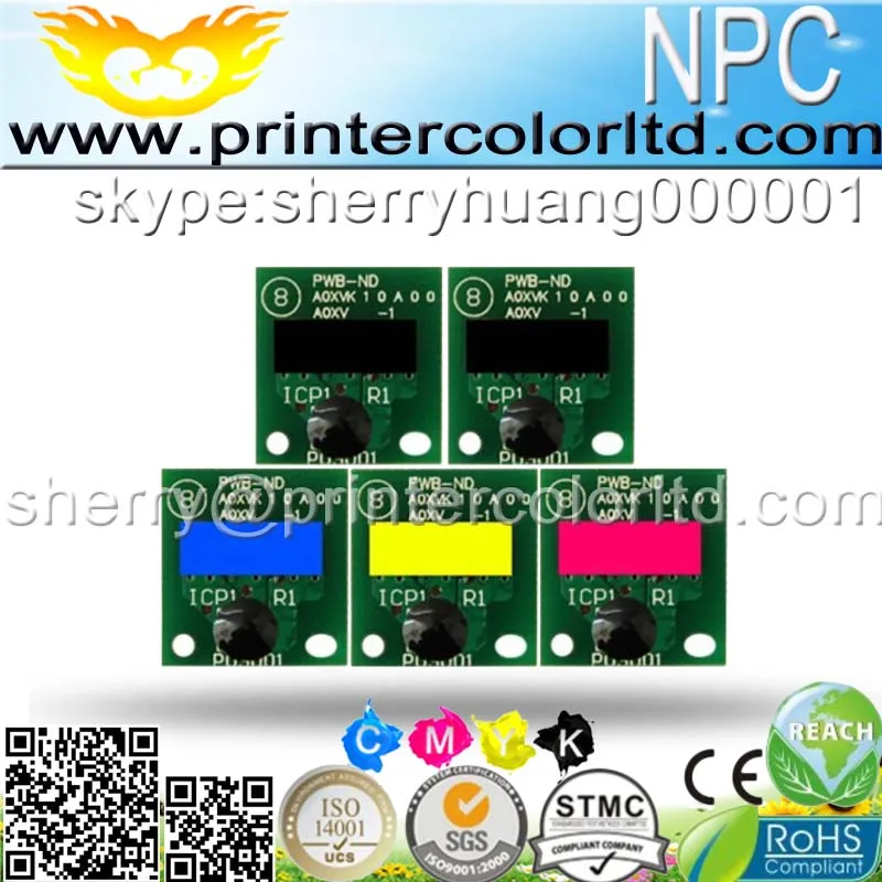 Самая низкая доставка 224 чип картриджа принтера для Konica Minolta QMS KM bizhub C224 284 364 C454 C554