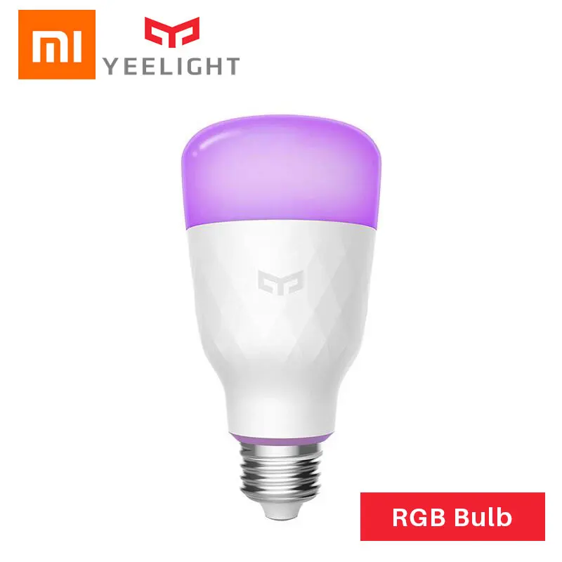RGB Xiao mi Yeelight Smart Светодиодный лампы Красочный 800 люмен 10 W E27 белый RGB умная лампа удаленного Управление для mi приложение Home умный дом - Цвет: RGB