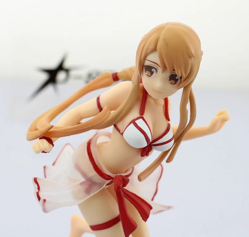 Пикантные 6 &quotМеч Art Online S.A.O Аниме Асуна в купальнике бикини Ver. 1/10 шкала коробке 17
