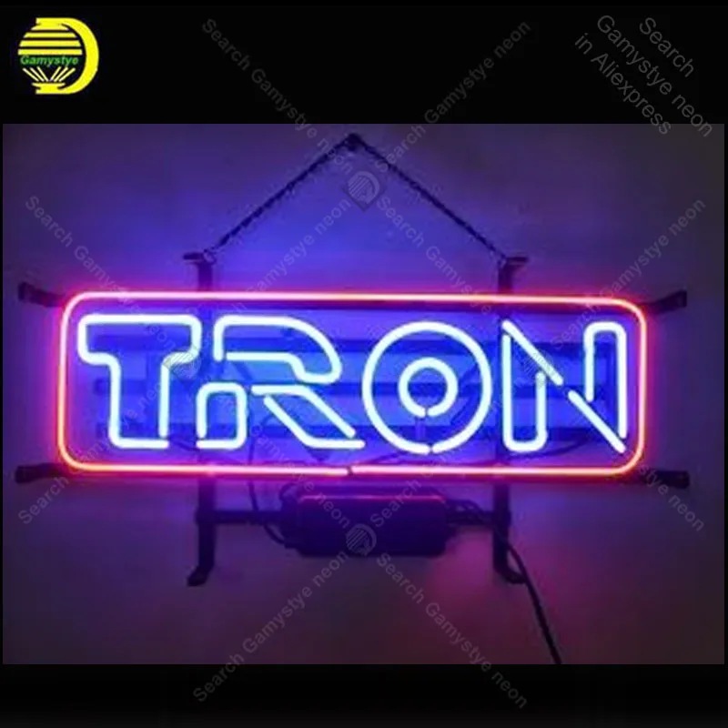 Неоновый светильник знаки TRON игровые комнаты неоновых ламп знак ручной работы