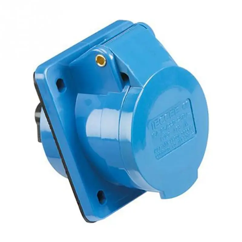 Синий диапазон 240V 16 AMP 3 Pin промышленного сайта штепсельной вилки и розетки IP44 Американская классификация проводов 2р+ электронная сигарета мужской/женский промышленности электрической розетки