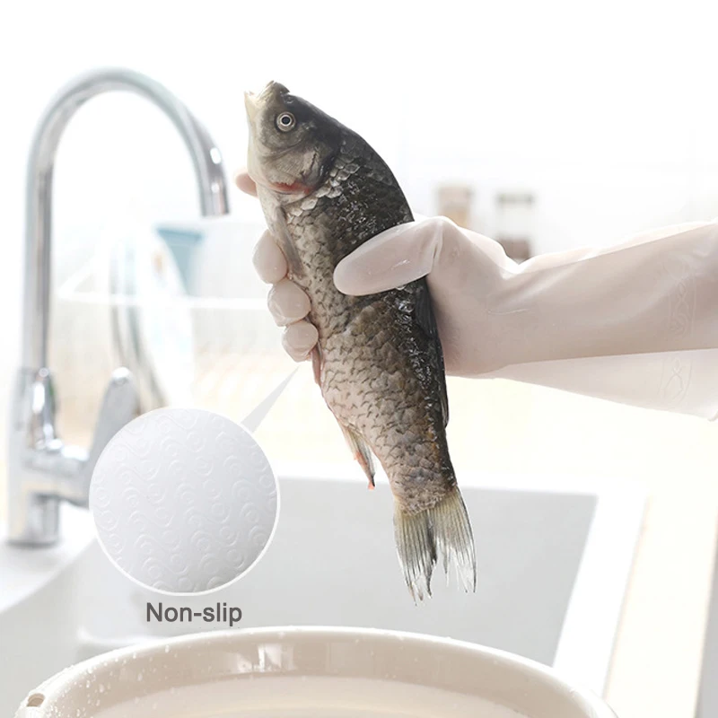 кухня перчатки для мытья посуды домашний водонепроницаемый долговечный