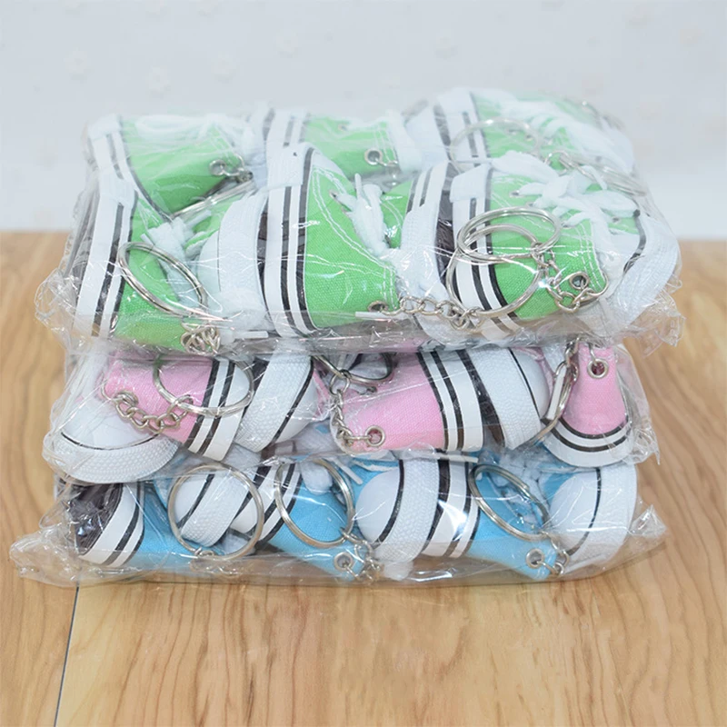 Мини парусиновая обувь 1 шт. кроссовки брелок для ключей теннис креативное кольцо