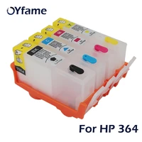 oyfame 4pcs for hp364 ink cartridge with arc chip for hp 364 refillable cartridge for hp b109a b110a b110c b209a 7510 printer