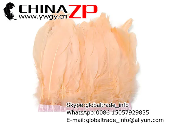 10 ярдов/партия персиковые гусиные перья|goose feathers|goose feather trimfeather trim |