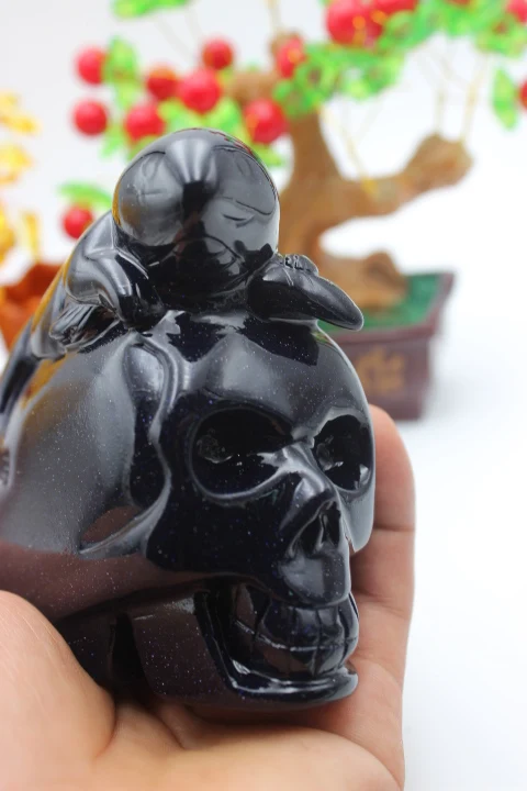 650g искусственный кварц синий пятнистый песок искусственная ящерица | Дом и сад