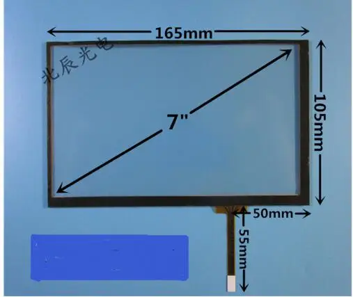 7-дюймовый четырехпроводной резистивный сенсорный экран автомобильный