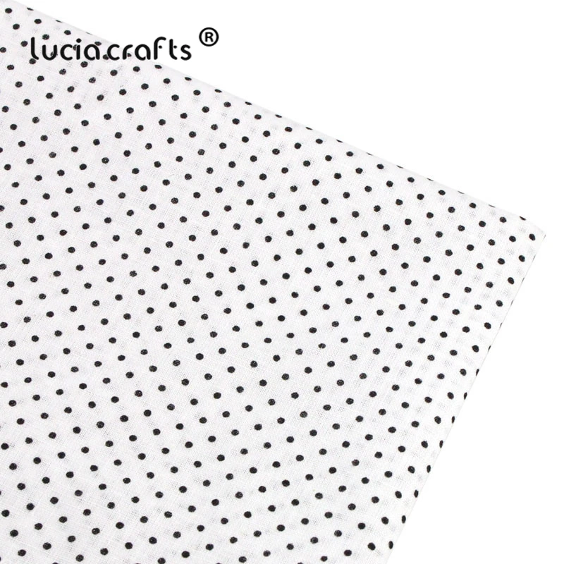 Lucia crafts 1pce/лот черная хлопковая Лоскутная Ткань для DIY лоскутное шитье Tilda Doll текстильная ткань 50x50 см H0908