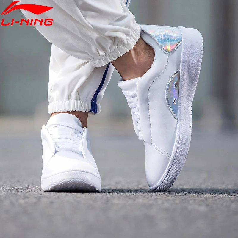 Li-Ning/Женская спортивная прогулочная обувь дышащая для досуга белые кроссовки