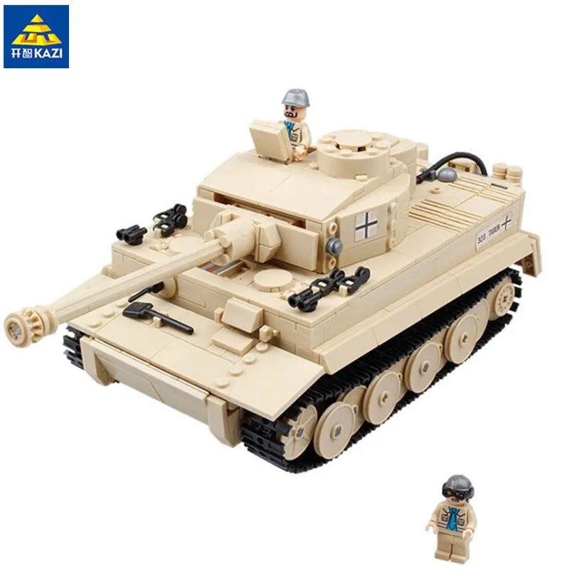 KAZI 995 шт век военный танковый Танк Panzer King Tiger строительные блоки кирпичная