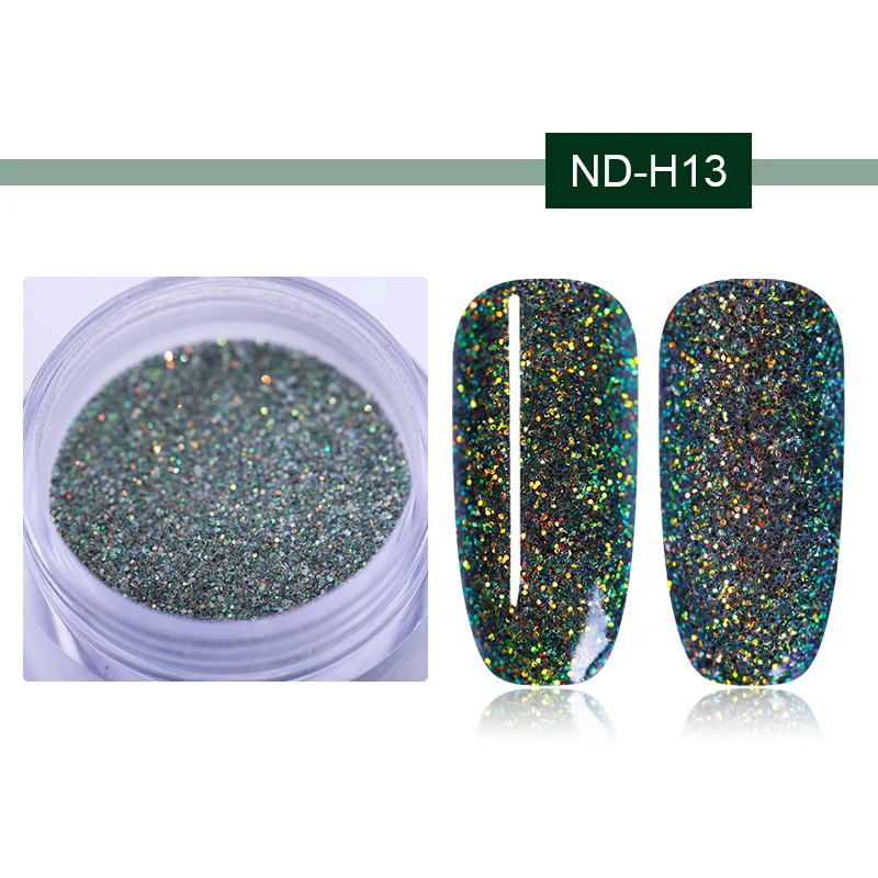 ND-H13 NICOLE DIARY 10 мл система погружения Порошковая голографическая Хамелеон профессиональный дизайн ногтей украшения красочные блестящие ногтей маникюр - Цвет: ND-H13