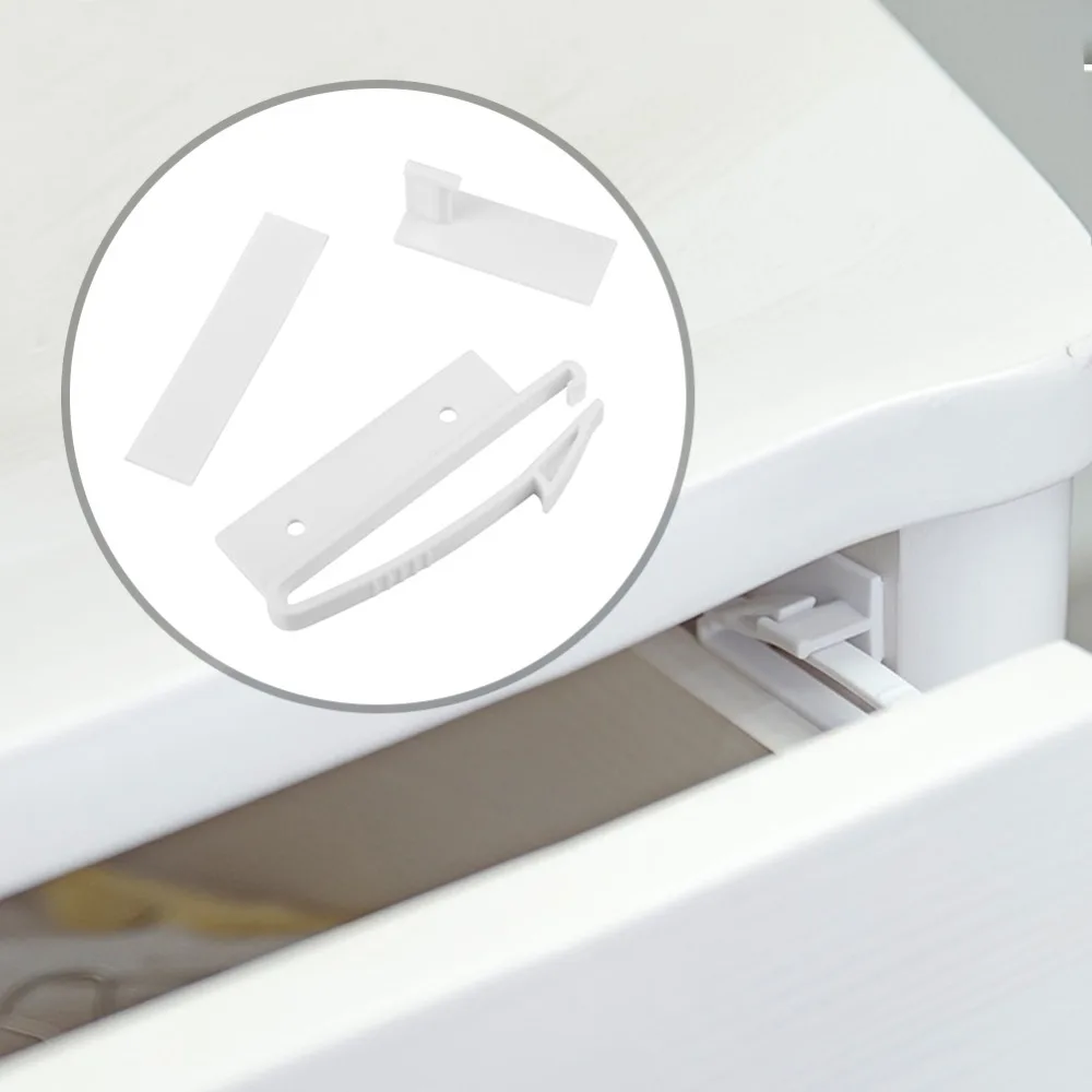 4 шт. Невидимый детский замок безопасности ребенка предохранительный для ящика