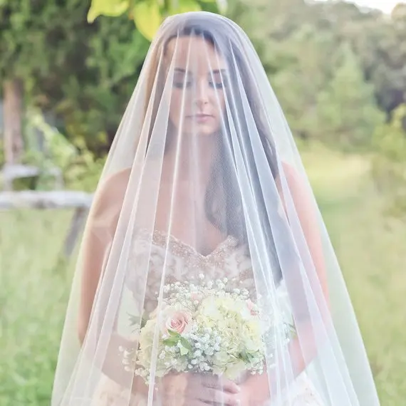 

3M Meter Ivory/White Long Soft Tulle Wedding Veils Bridal Veil Elegant Wedding Accessories Velos De Novia