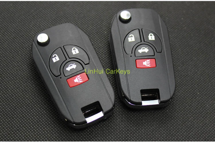 PINECONE для NISSAN Sunny March Tiida Sylphy 3+ 1 кнопки Uncut Blade модифицированный пульт дистанционного управления пустые ключи ABS корпус Латунное лезвие 1 шт