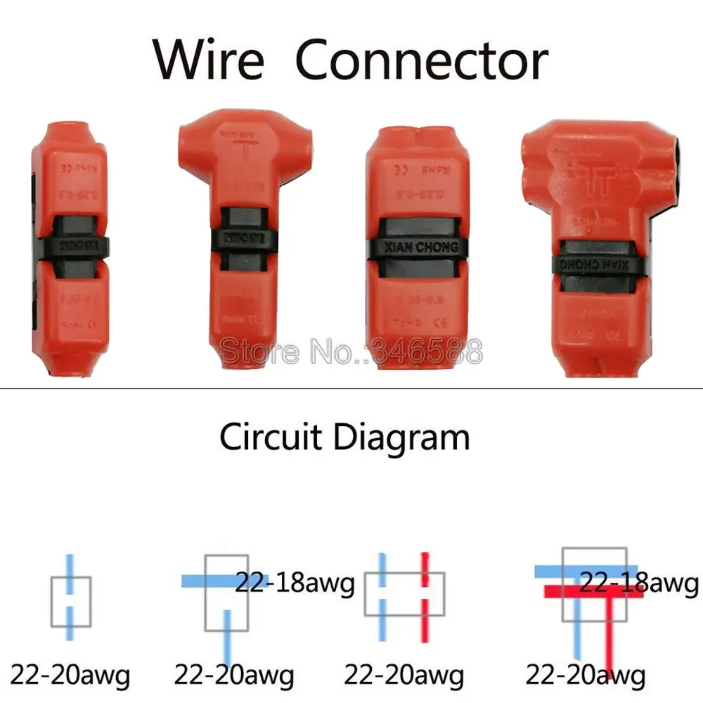 5 шт. быстроразъемные коннекторы для светодиодных лент 22 18AWG|Соединители| |