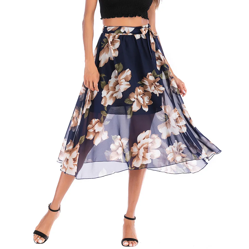 Свободные женские юбки из страуса 2019 Новое поступление Женские винтажные