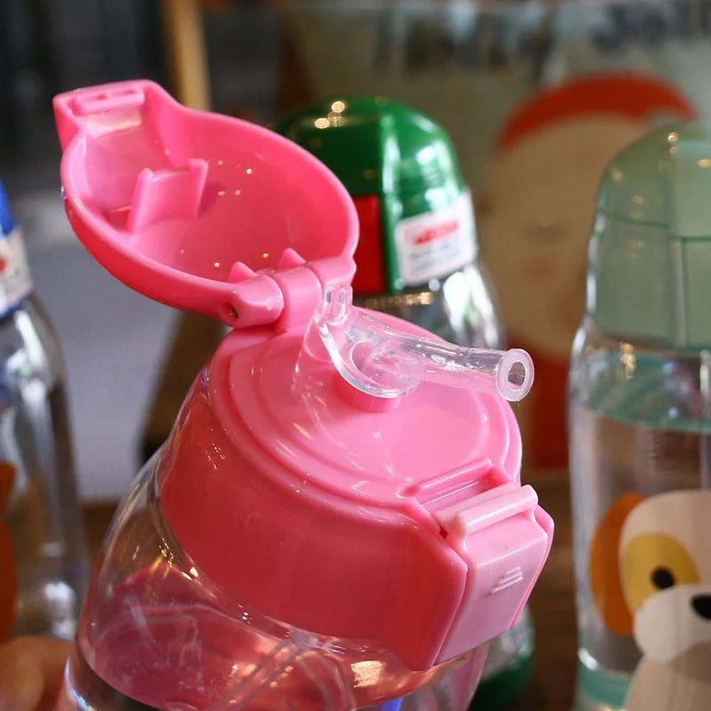 Бутылки для воды с крышкой и соломинкой портативный Детский шейкер спорта