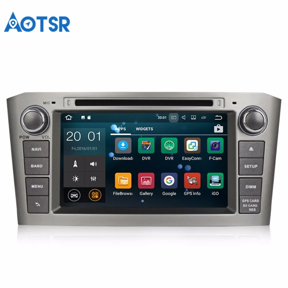 Новейший Android 8 1 0 автомобильный dvd плеер GPS навигация для Toyota Avensis 2002 2008 T250