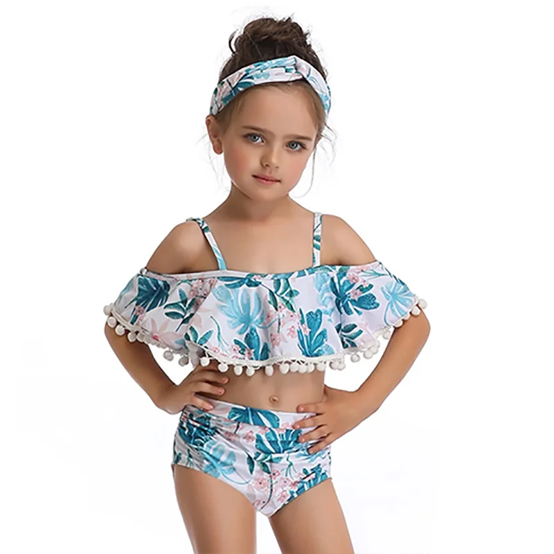 Женское бикини Swinsuit для мамы и дочки одежда с русалочкой цветочным рисунком