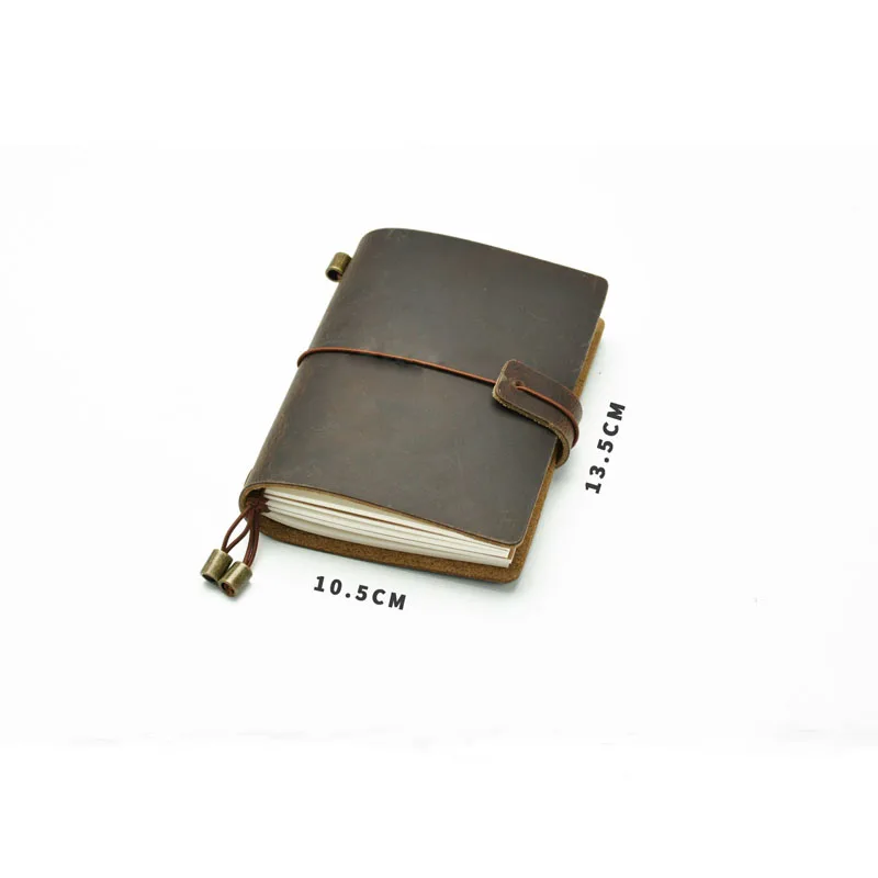 Винтажный дневник путешественника ручной работы журнал из натуральной воловьей
