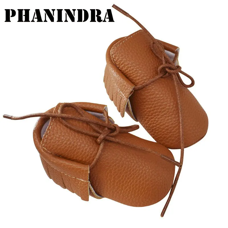 Новые детские ботинки обувь из искусственной кожи с кисточками замшевые