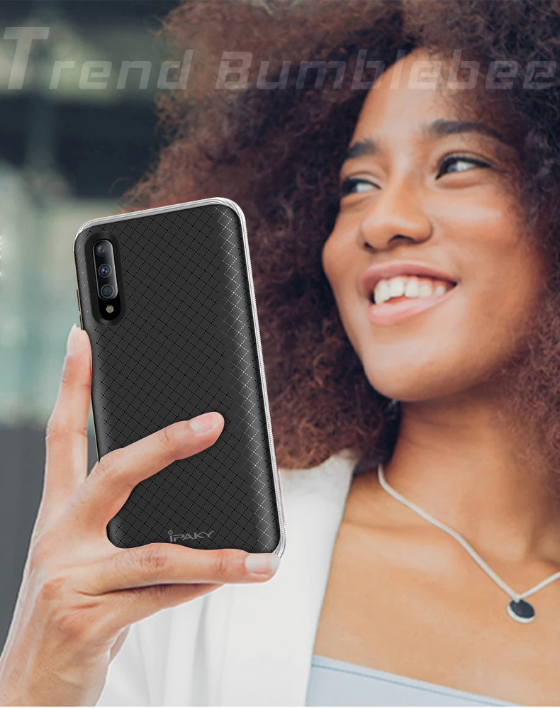 Для samsung A50 A70 A30 Чехол iPaky оригинальная рамка+ силиконовая задняя крышка чехол для мобильного телефона для Galaxy A10 A20 прочная Броня