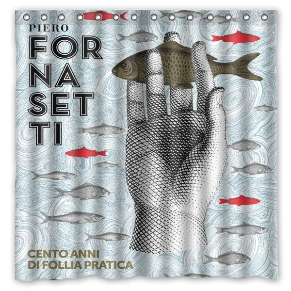 Rosenthal Piero fornasetti работы Водонепроницаемый ткань для ванной занавеска для душа с защитой от плесени полиэстер Ванная комната шторы с крючками 7" x 72"