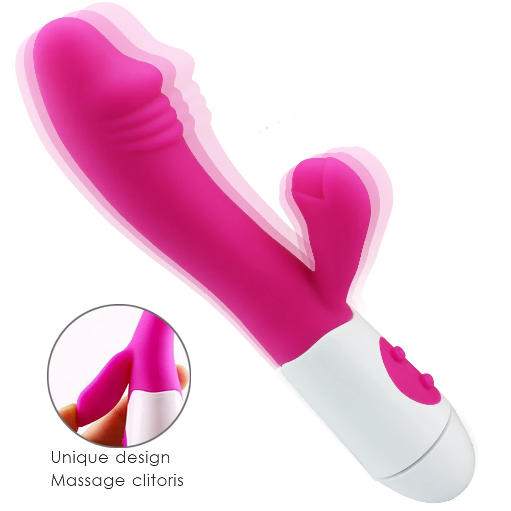 G Spot Дилдо кролик вибратор для женщин двойная вибрация Силиконовый
