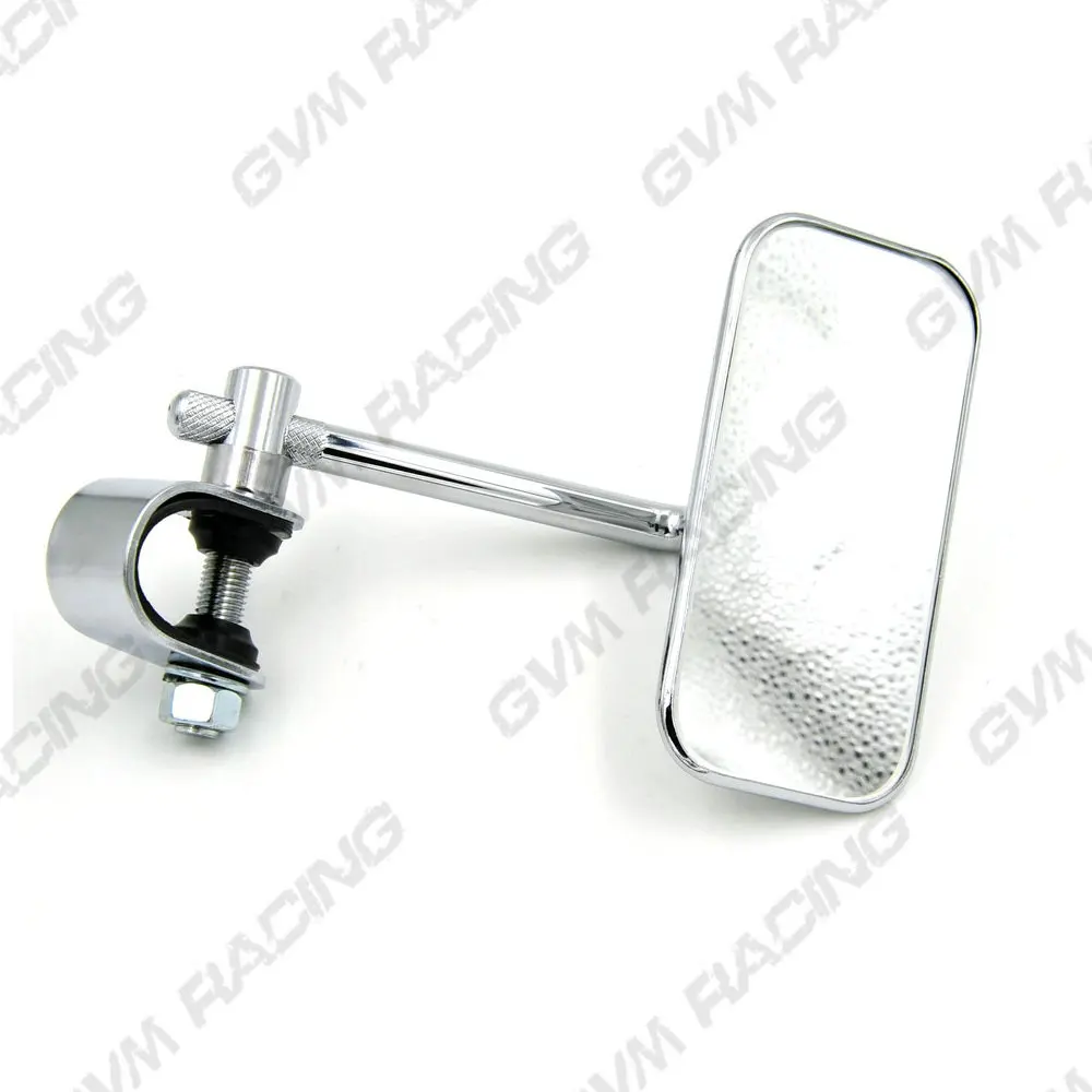 Хромированное винтажное зеркало заднего вида для кафе-гонщика мопед Сделано в