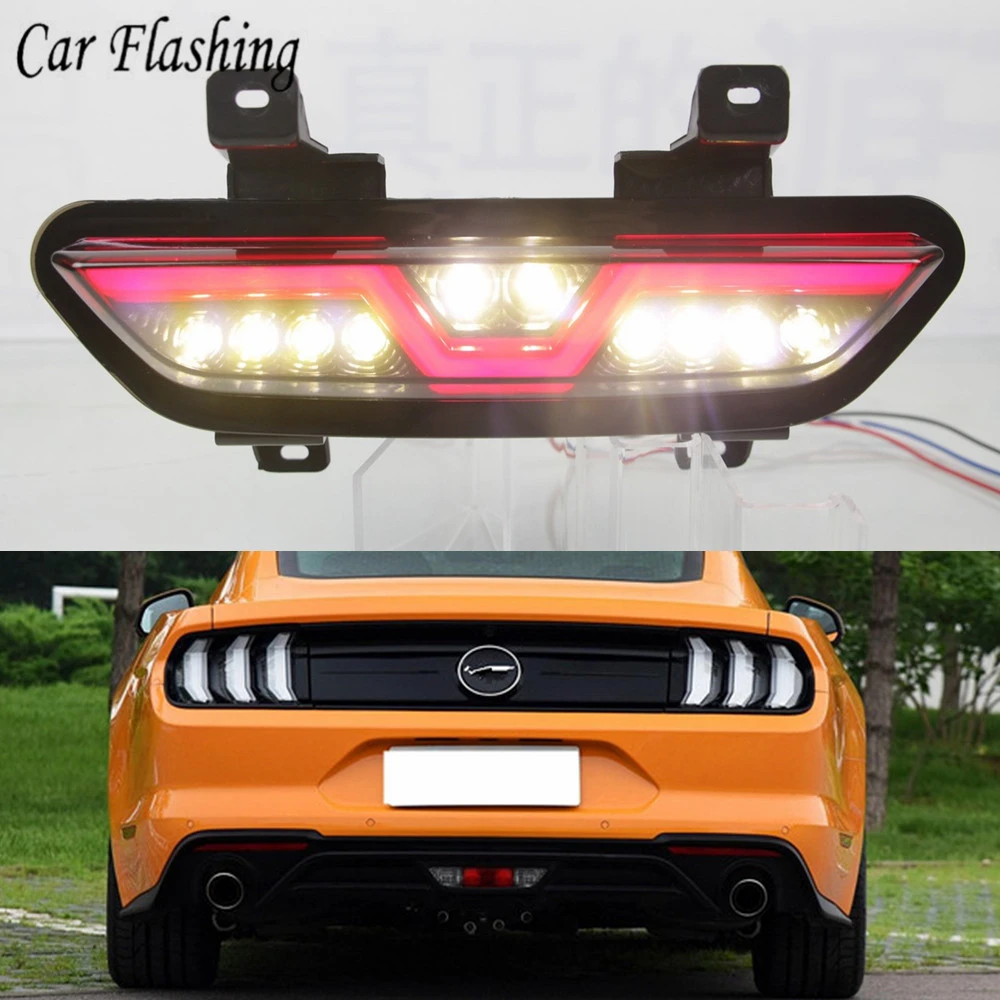 Автомобильная проблесковая для Ford Mustang 2015-2020 Многофункциональный Автомобильный