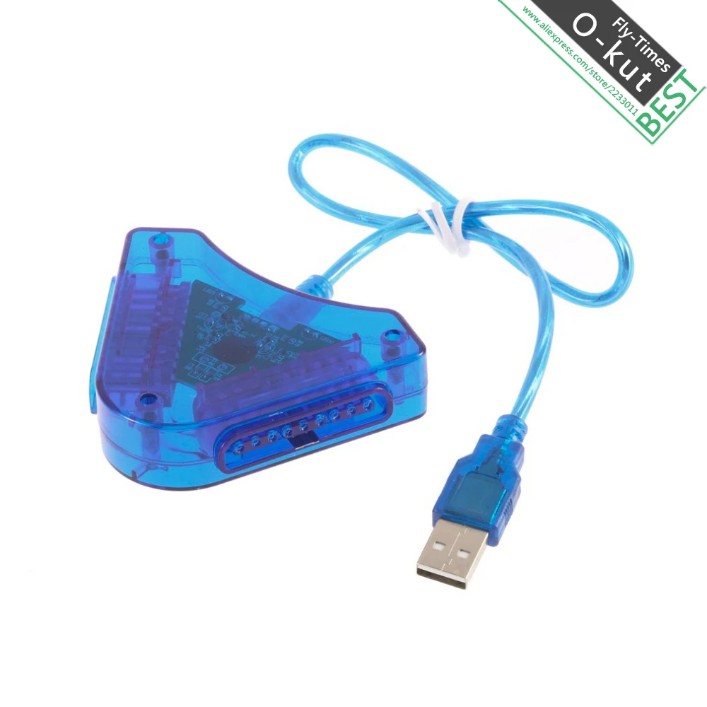 Высокое Качество USB 2 Портов Для PS2 PS3 Dual Игрока Адаптер Конвертер Кабель SONY PC