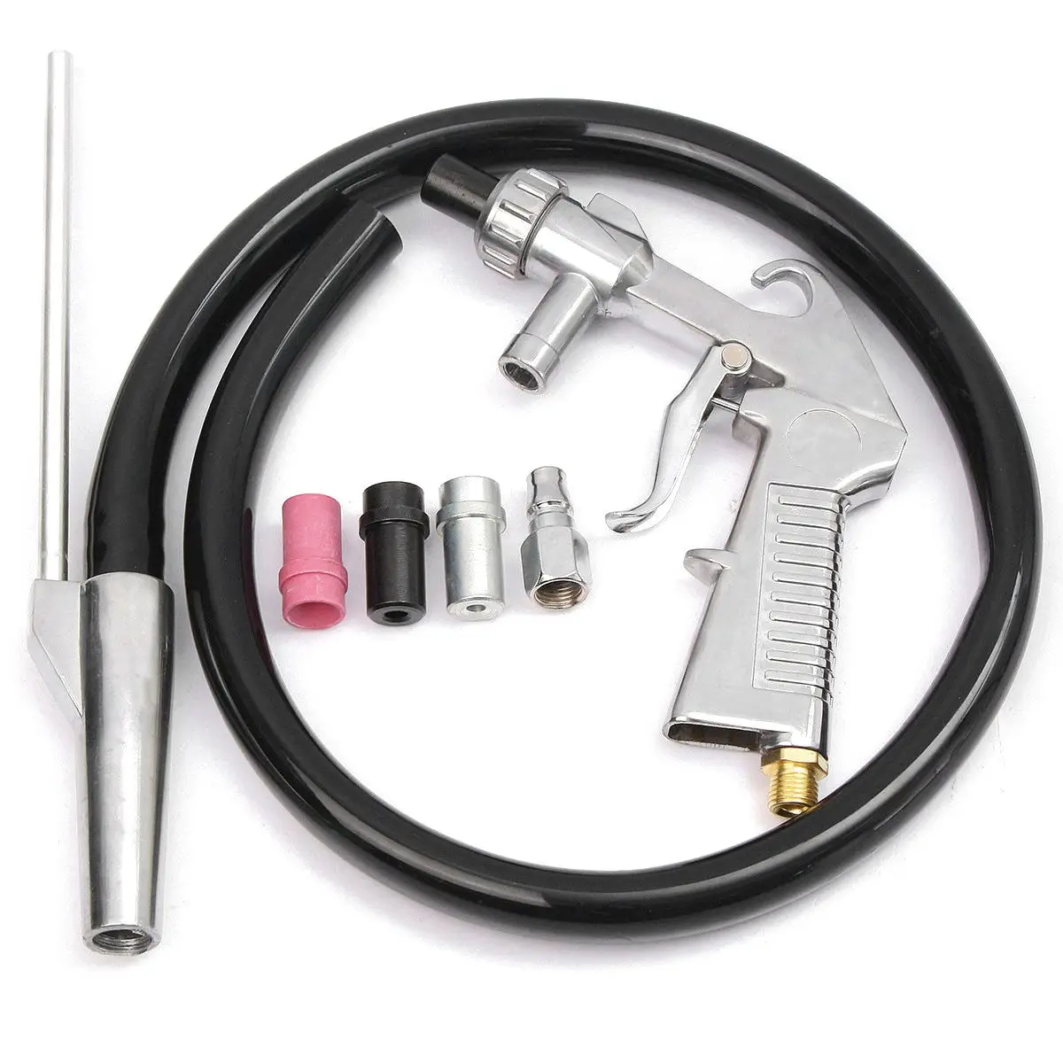 New Air Sandblaster Sandblasting Blast Gun+Nozzles+Connector+Tube Derusting Tool Kit | Other Parts