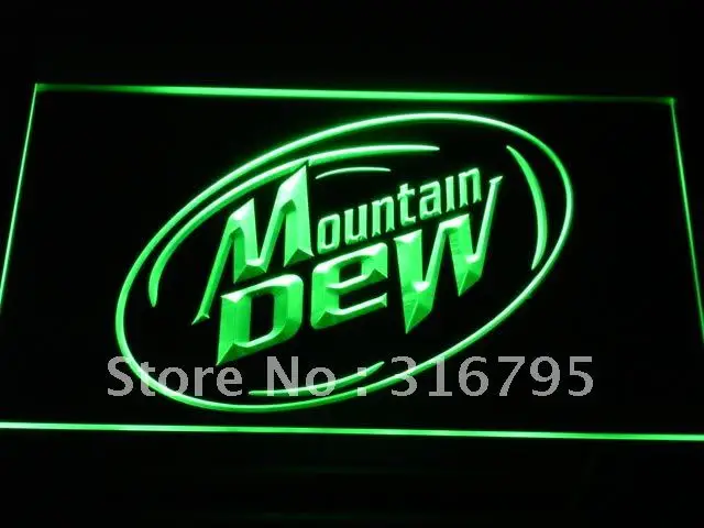 

a162 Mountain Dew Energy Drink Sport LED Neon Light Signs with On/Off Switch 20+ Colors 5 Sizes to choose