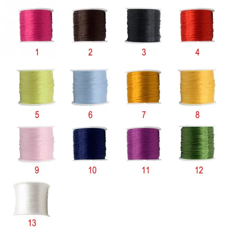 13 Цвет DIY эластичная нить шнур Швейные шить кожаный браслет ремесло линию