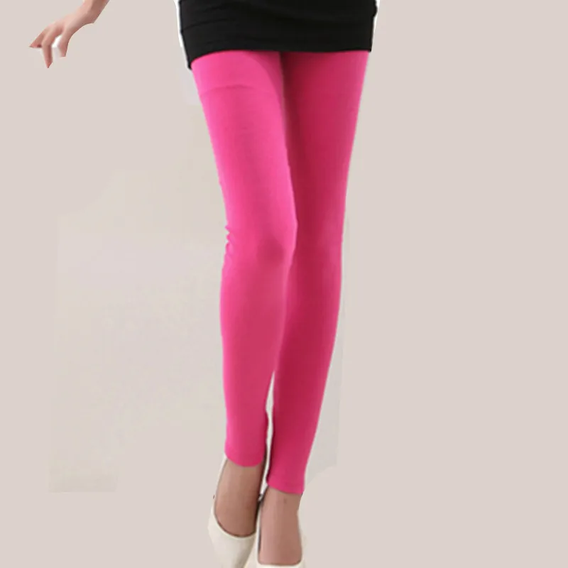 

2018 Female high waist elastic pencil pants pants thin women's trousers candy Leggings