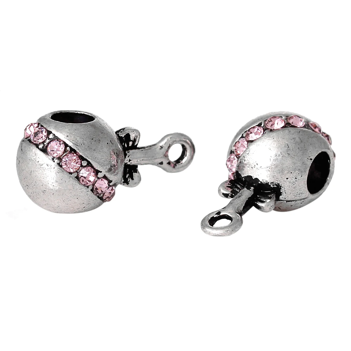 DoreenBeads бусины из цинкового сплава в Европейском стиле Античные Серебристые