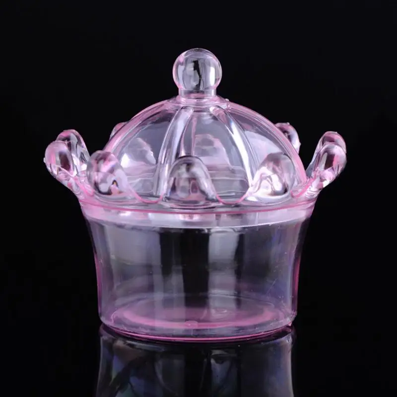 12 шт./Лот пластиковая коробка для конфет в форме короны детская дня рождения