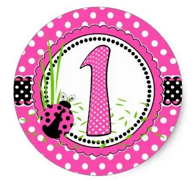 

1.5inch Cute Ladybugs 1st Birthday - Pink Classic Round Sticker