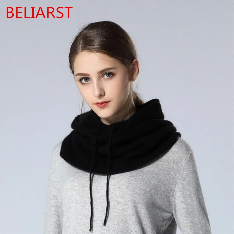 Многофункциональная кашемировая шерстяная шапка BELIARST на осень и зиму модная