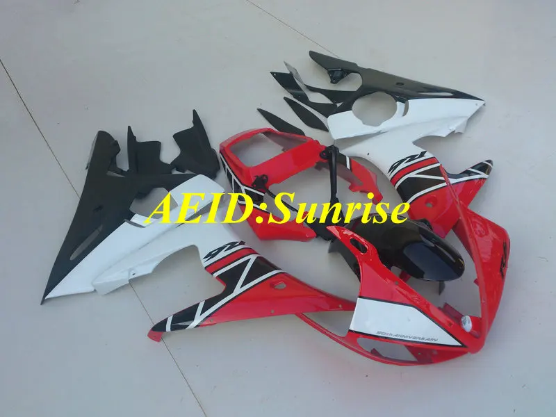 Motorcycle Fairing kit for YAMAHA YZFR6 03 04 05 YZF R6 YZF600 2003 2004 2005 ABS Red white black Fairings set+gifts YF19 | Автомобили и