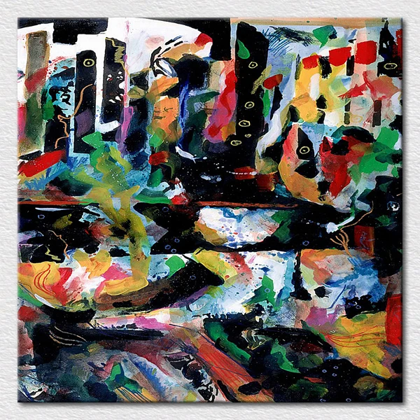 

Оптовая и розничная продажа высококачественных картин на холсте от нового поступления красочная абстрактная картина маслом для декора ком...