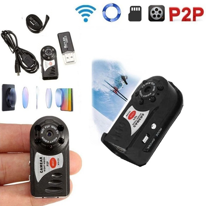 Mini Portable Wireless WIFI P2P HD DVR Camera Video Recorder IP Camcorder Remote View Indoor Outdoor Securit | Безопасность и