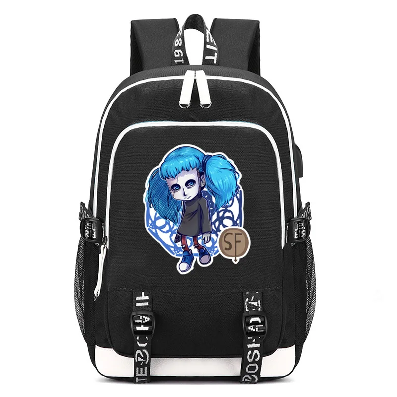 Женский рюкзак с usb зарядкой Sally face модный школьный принтом для игр Подростковый