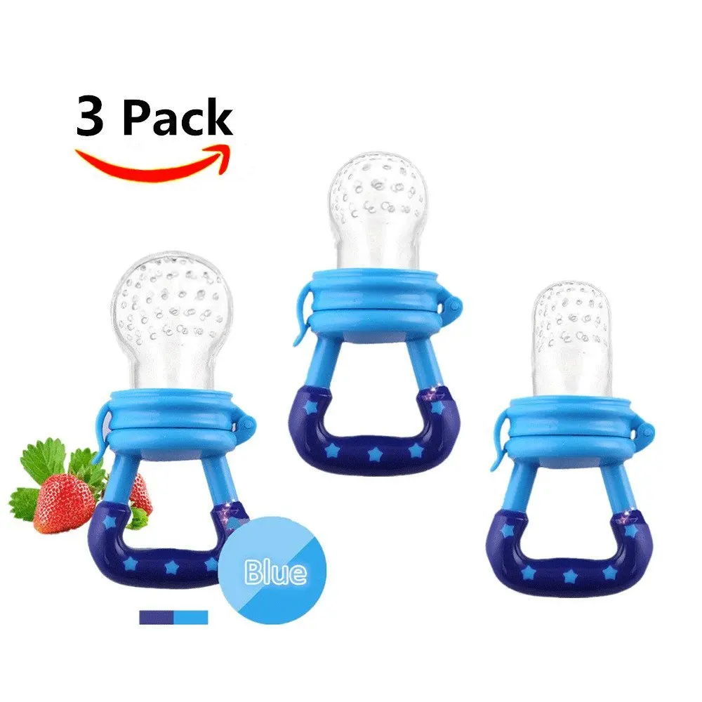 

3PCS/Pack Food Grade Fruits Nipple Teether BPA Free Silicone Baby Teethers Pacifier Chain Pendant Safety Baby Teething Toys